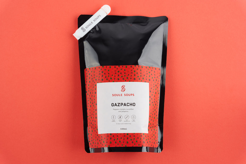 Pouches Front side, Gazpacho