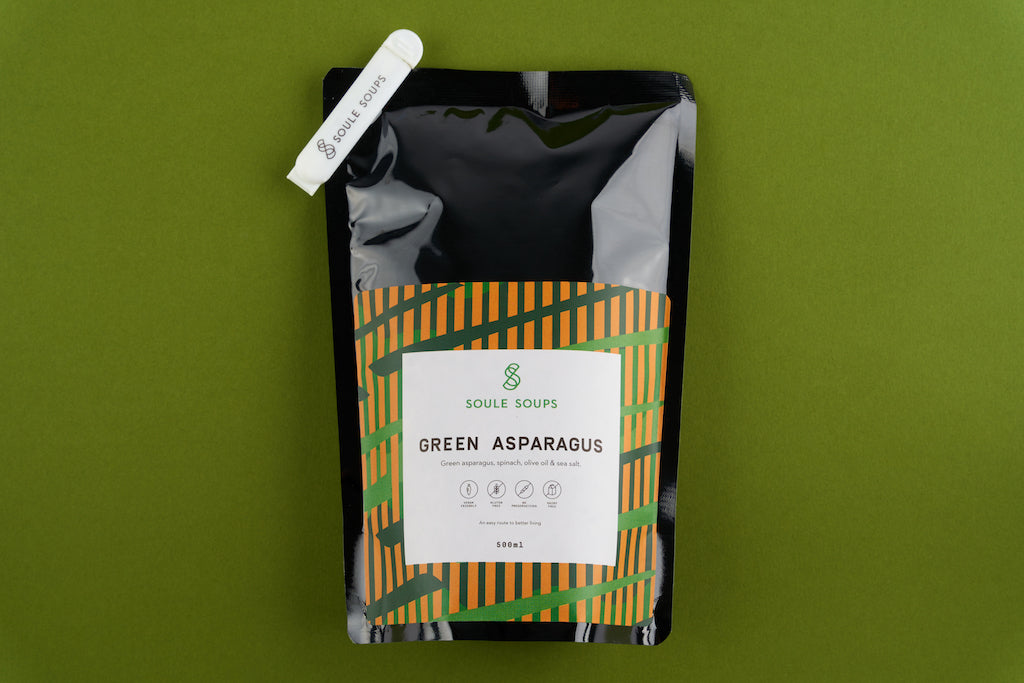 Pouch front side, Green Asparagus