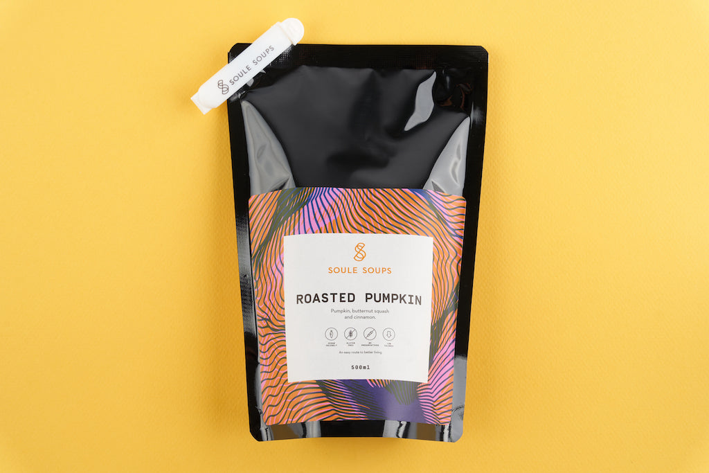 front side pouch, Roasted pumpkin